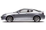 Hyundai Coupe. Side. 2008